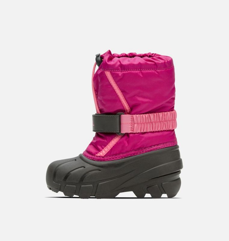 Sorel Childrens Flurry™ - Kids Snow Boots Pink/Black - 275869ABW